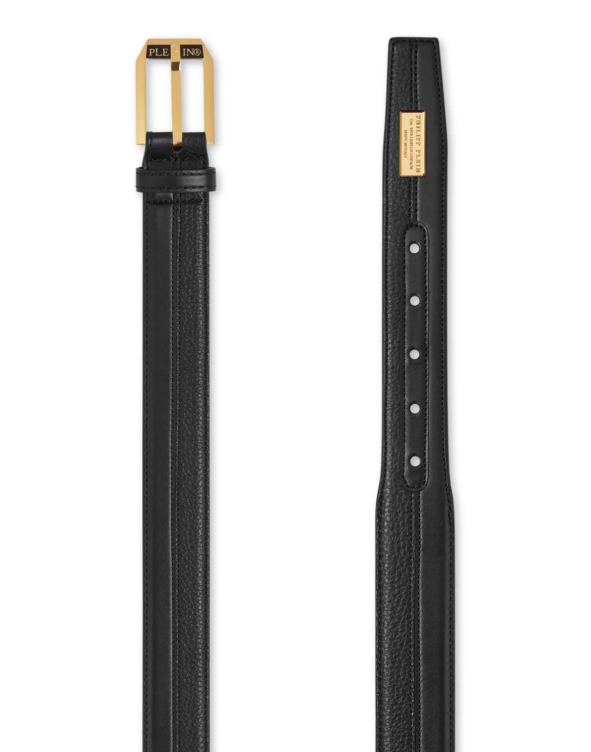 Leather Belt Philipp Plein TM, цвет: Черный
