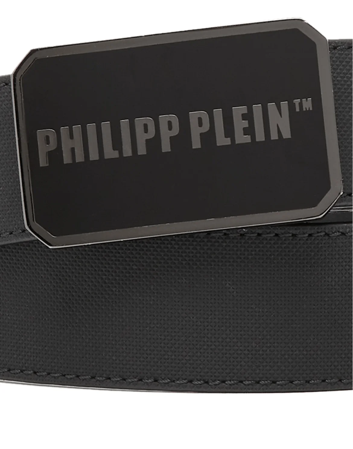 Leather Belt Philipp Plein TM, цвет: Черный