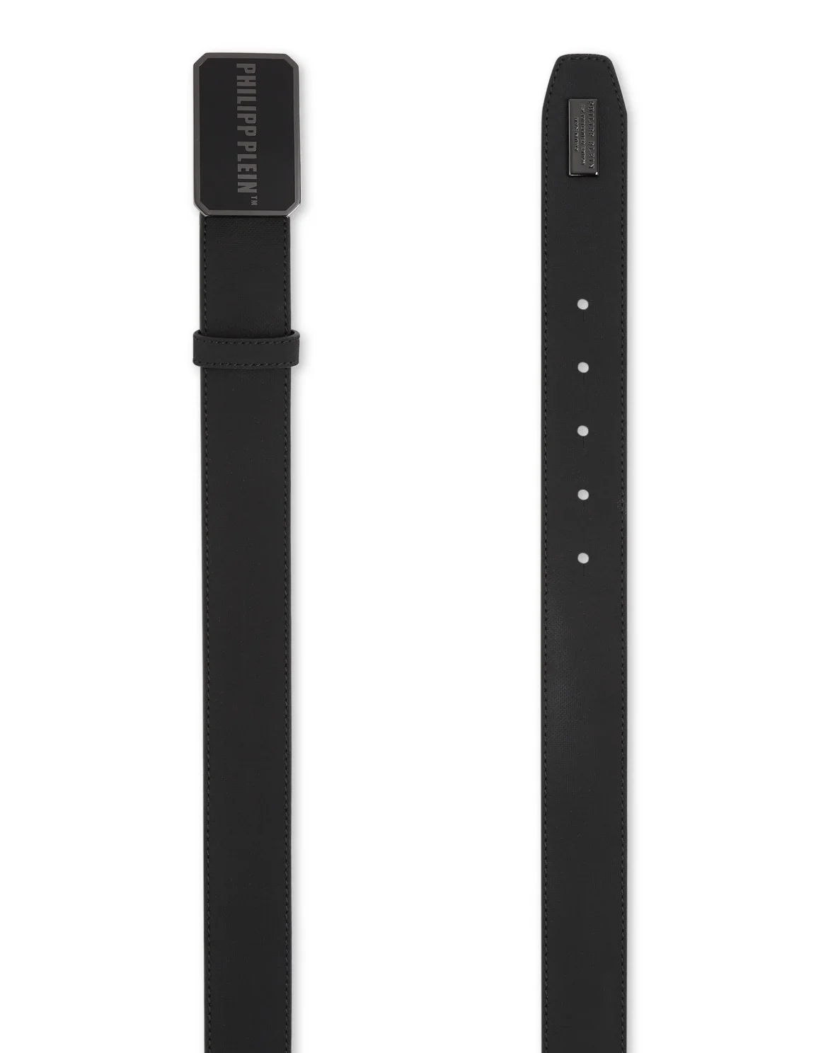 Leather Belt Philipp Plein TM, цвет: Черный