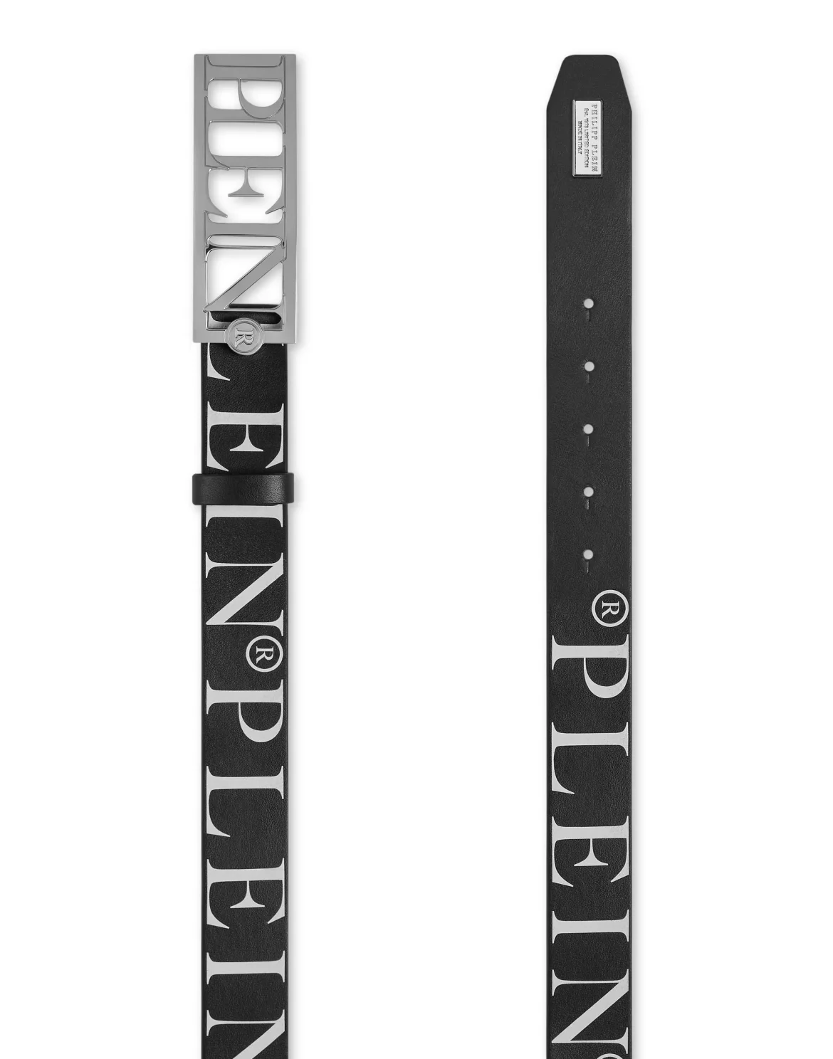 Leather Belt Philipp Plein TM, цвет: Черный