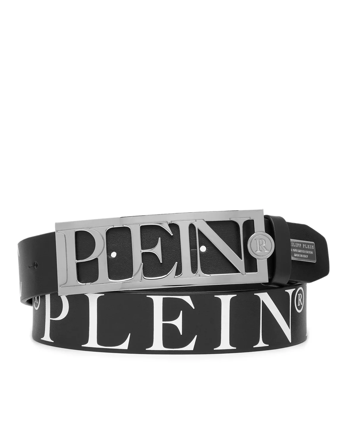Leather Belt Philipp Plein TM, цвет: Черный