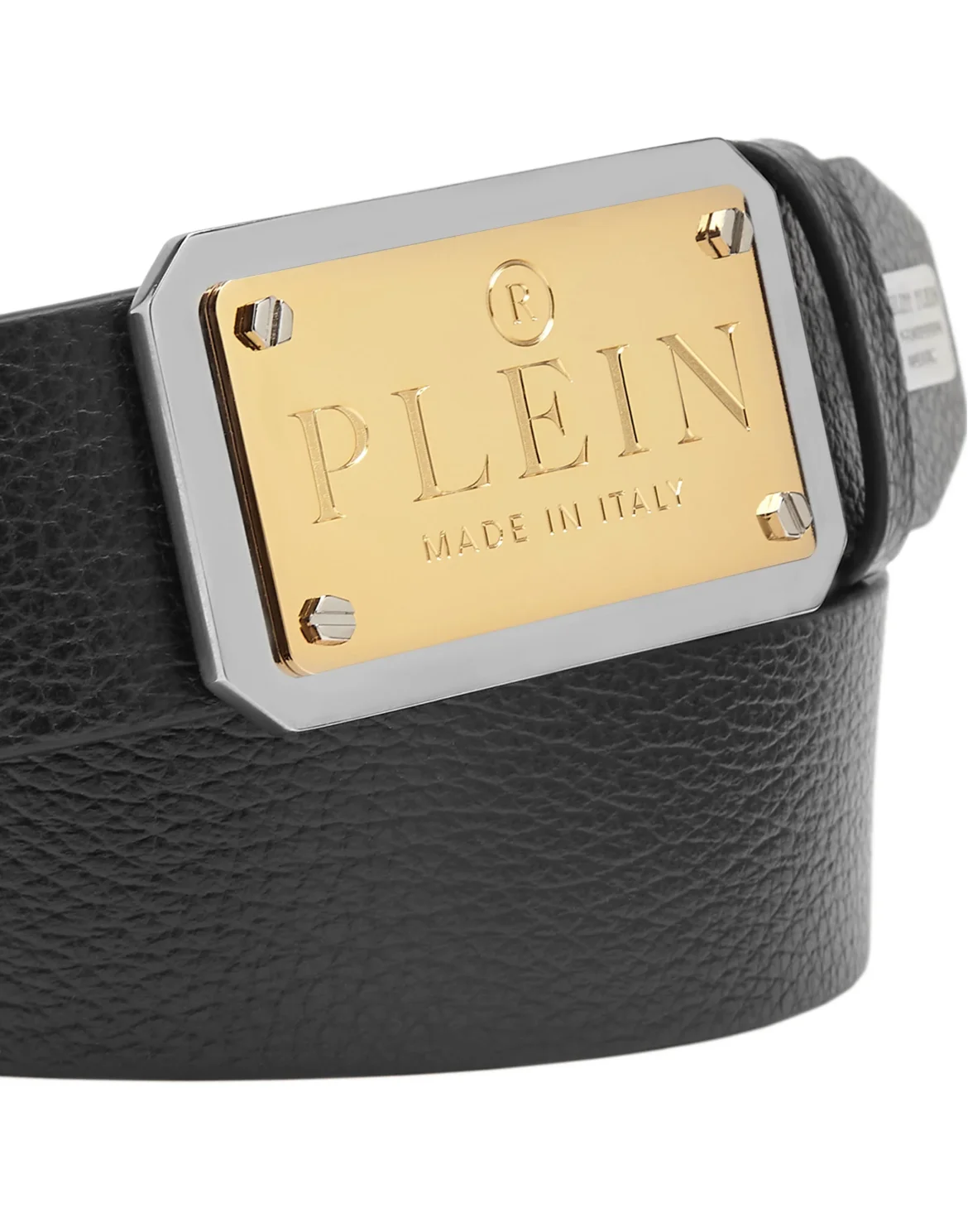 Leather Belt Philipp Plein TM, цвет: Черный