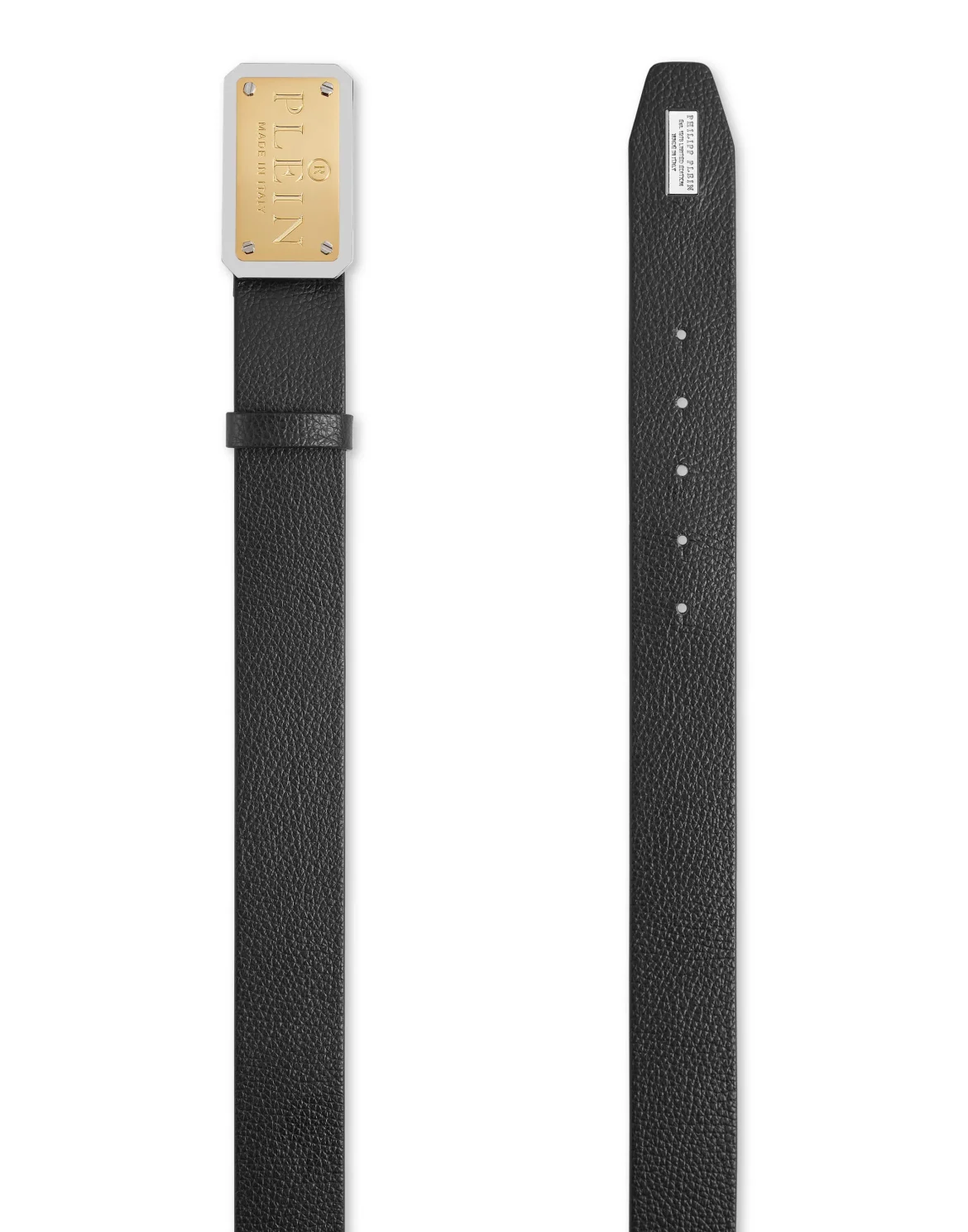 Leather Belt Philipp Plein TM, цвет: Черный