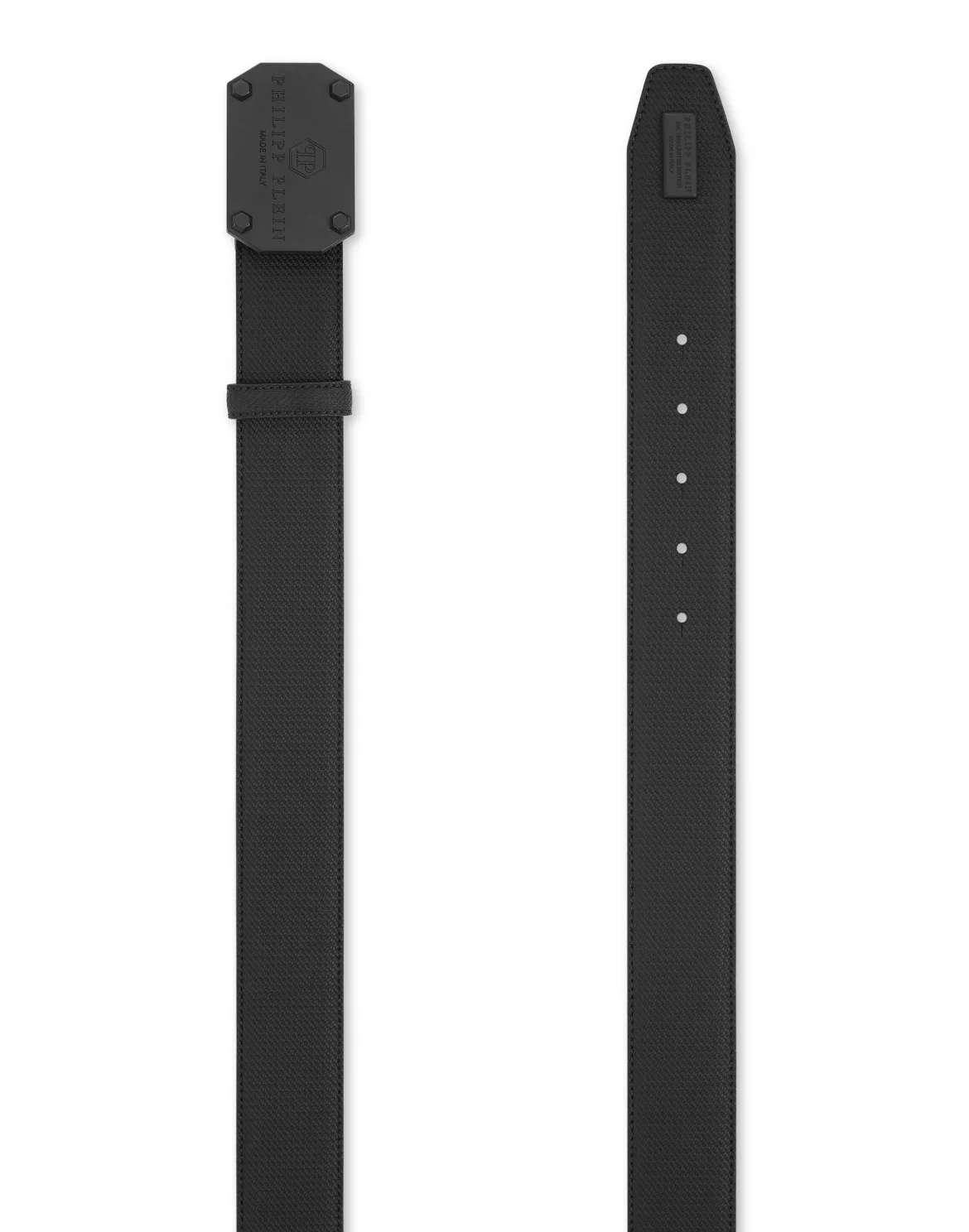 Leather Belt Philipp Plein TM, цвет: Черный
