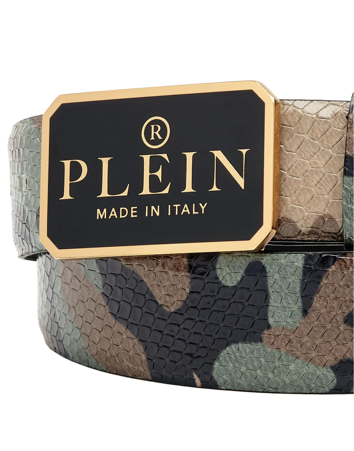 Leather Belt Philipp Plein TM, цвет: Черный