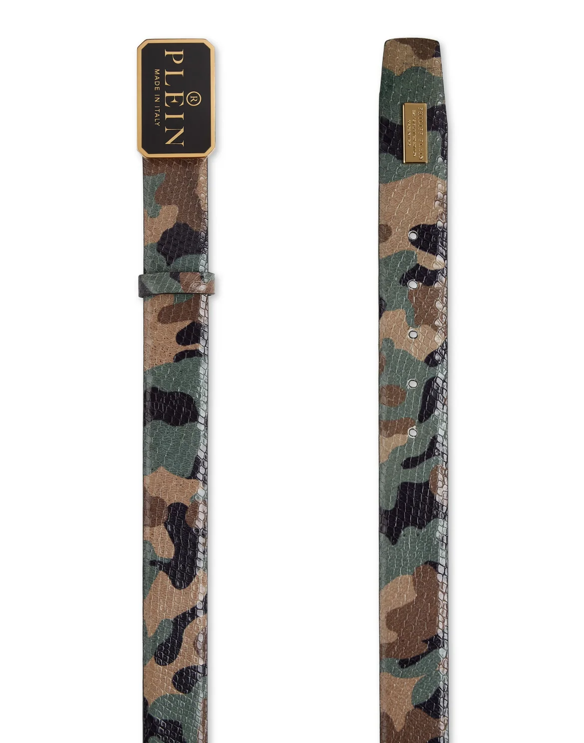 Leather Belt Philipp Plein TM, цвет: Черный