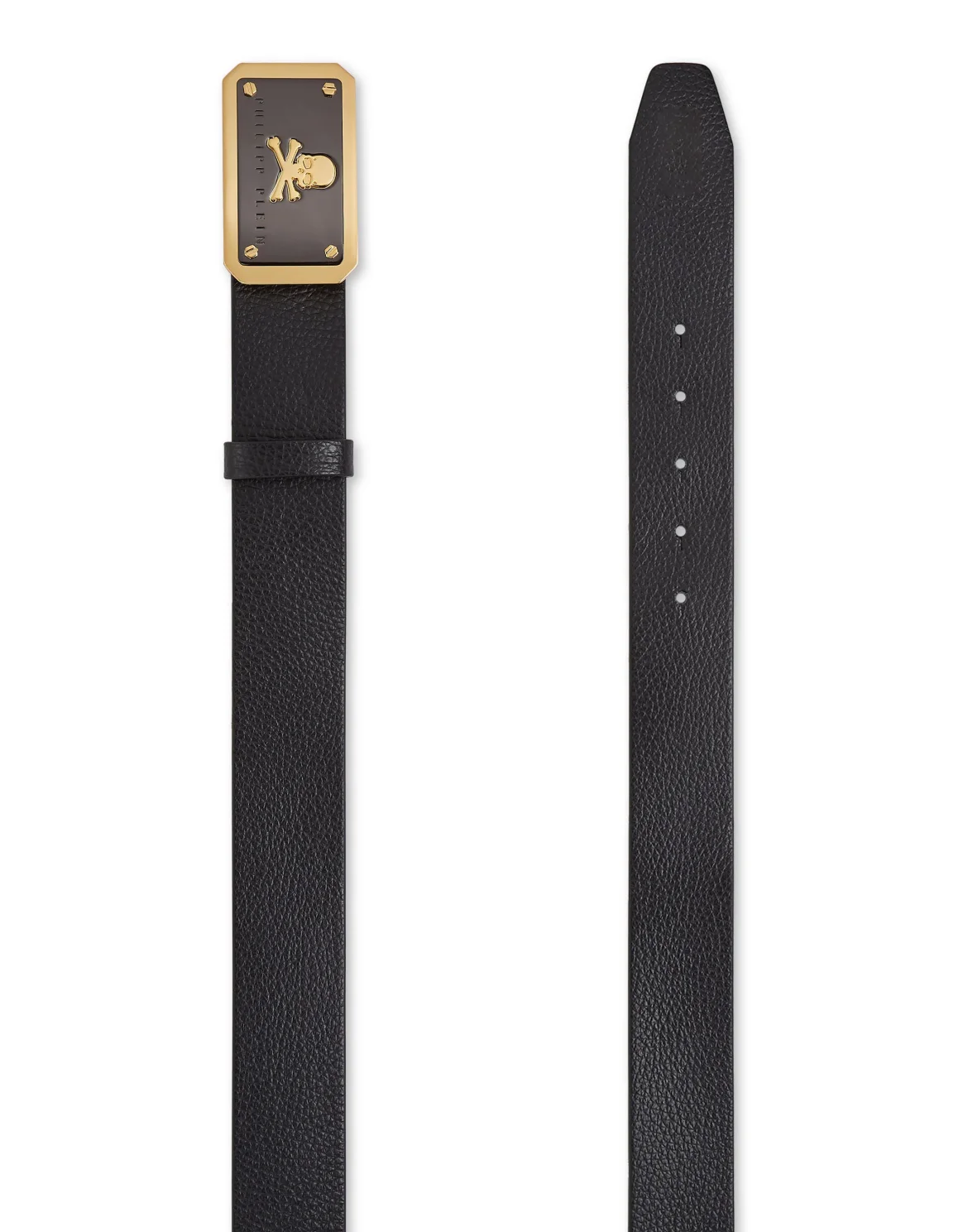 Leather Belt Philipp Plein TM, цвет: Черный