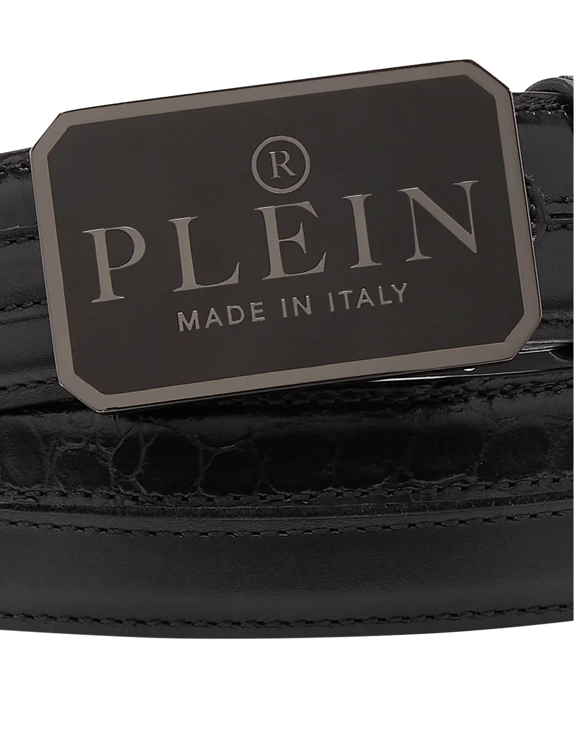 Leather Belt Philipp Plein TM, цвет: Черный