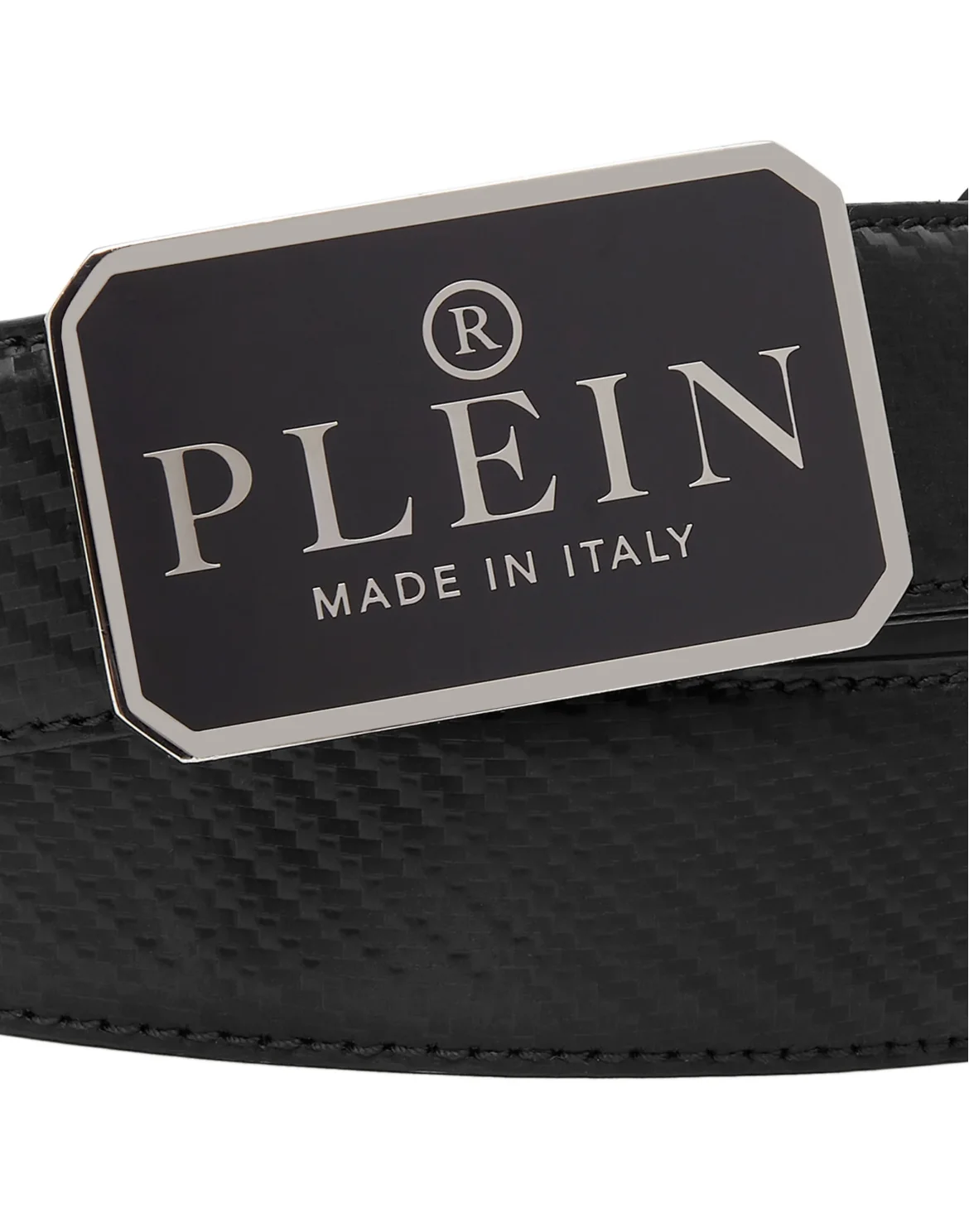 Leather Belt Philipp Plein TM, цвет: Черный
