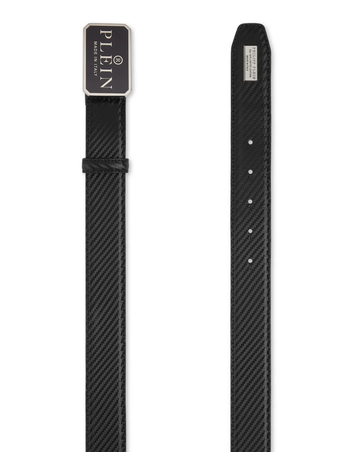Leather Belt Philipp Plein TM, цвет: Черный