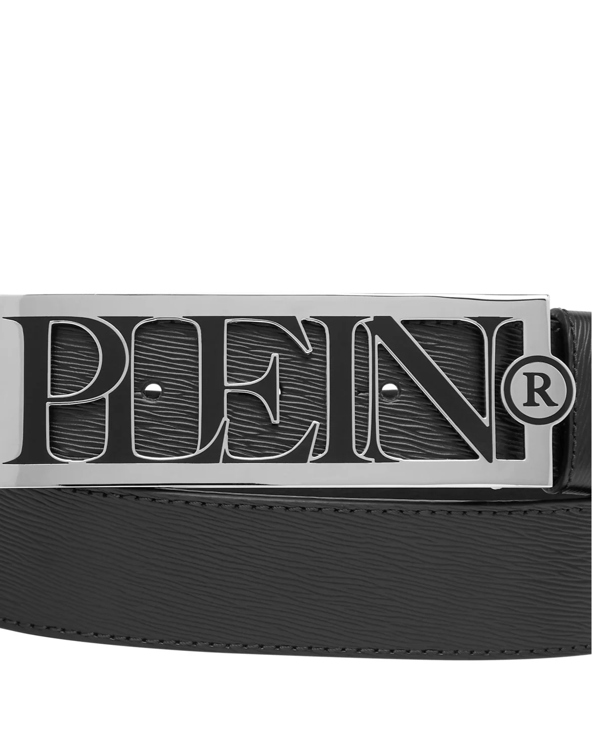 Leather Belt Philipp Plein TM, цвет: Черный