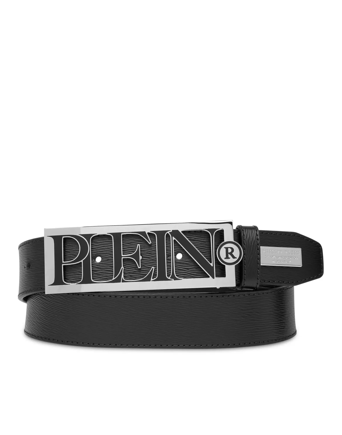 Leather Belt Philipp Plein TM, цвет: Черный