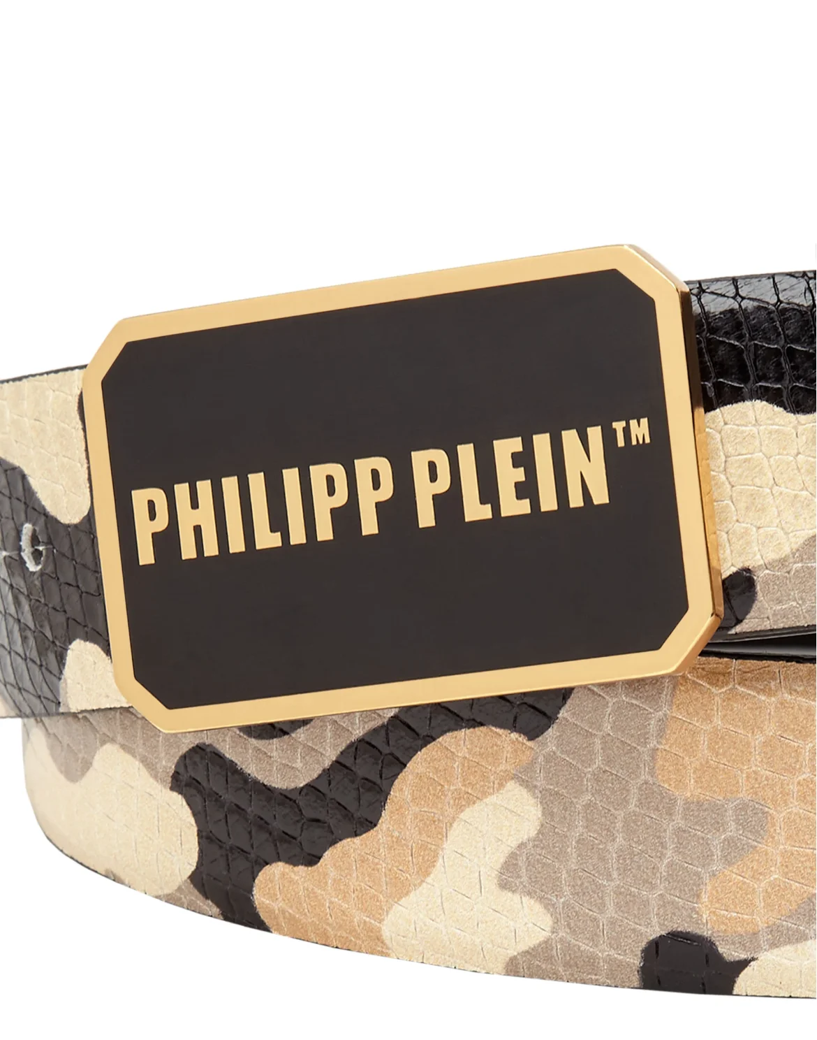 Leather Belt Philipp Plein TM, цвет: Черный