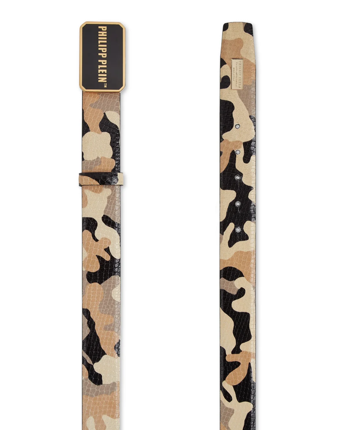 Leather Belt Philipp Plein TM, цвет: Черный