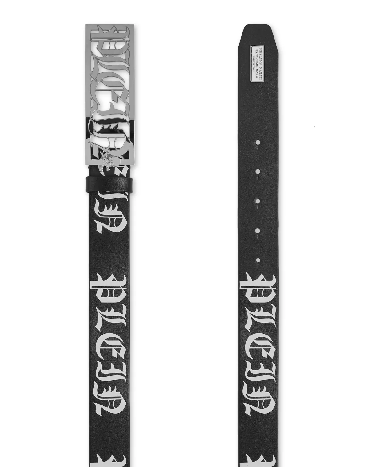 Leather Belt Philipp Plein TM, цвет: Черный
