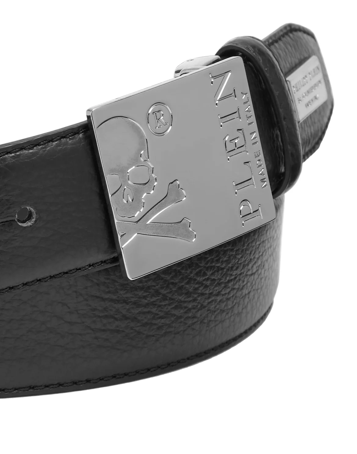 Leather Belt Skull and Plein, цвет: Черный