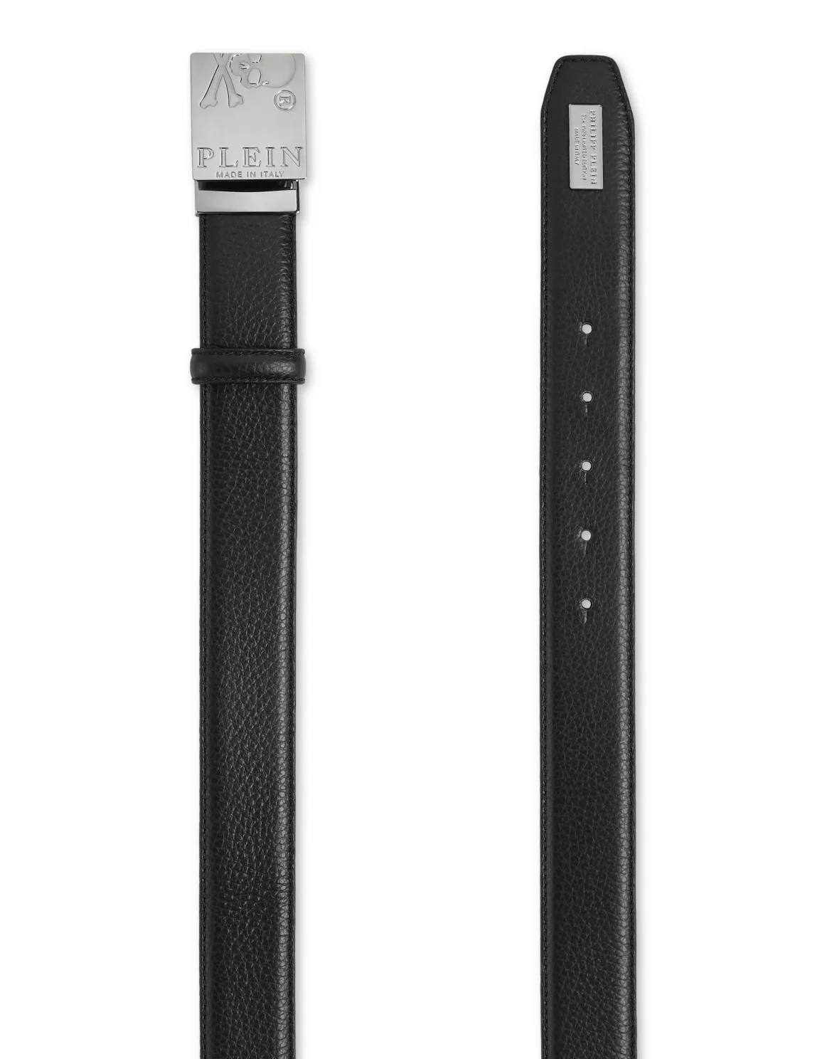 Leather Belt Skull and Plein, цвет: Черный