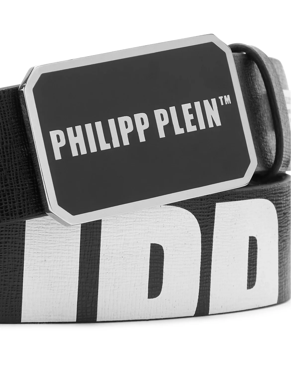 Leather Belt Philipp Plein TM, цвет: Черный