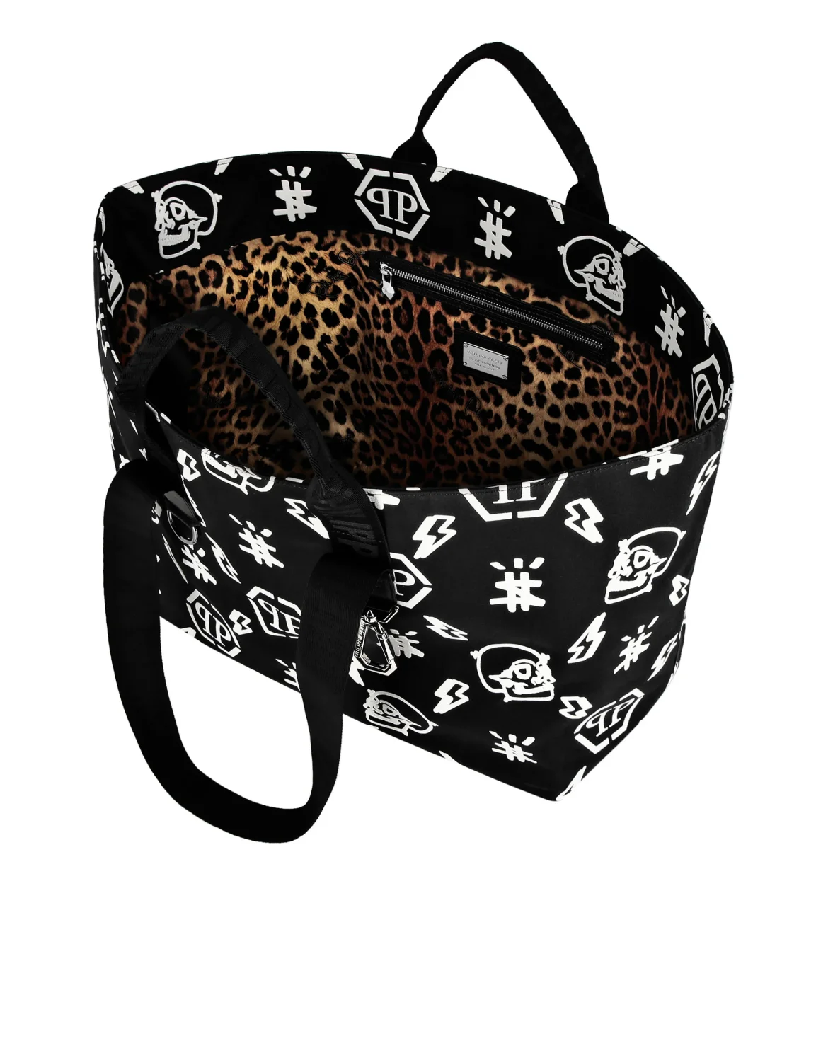 Nylon Tote Bag Monogram, цвет: Черный