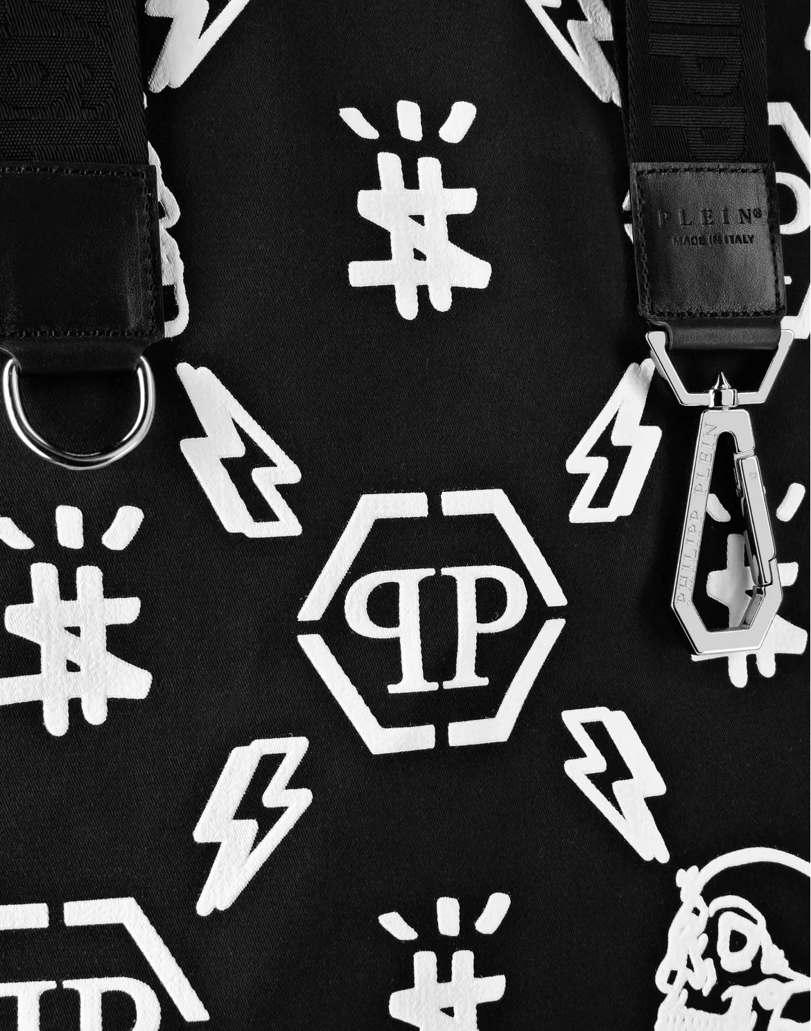 Nylon Tote Bag Monogram, цвет: Черный
