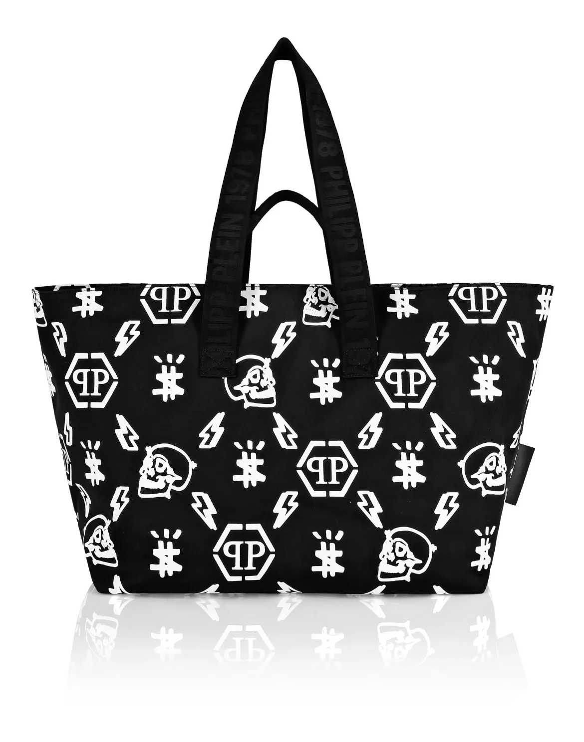 Nylon Tote Bag Monogram, цвет: Черный