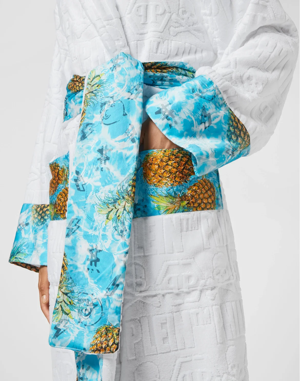 Bathrobe Pineapple Skies, цвет: Белый