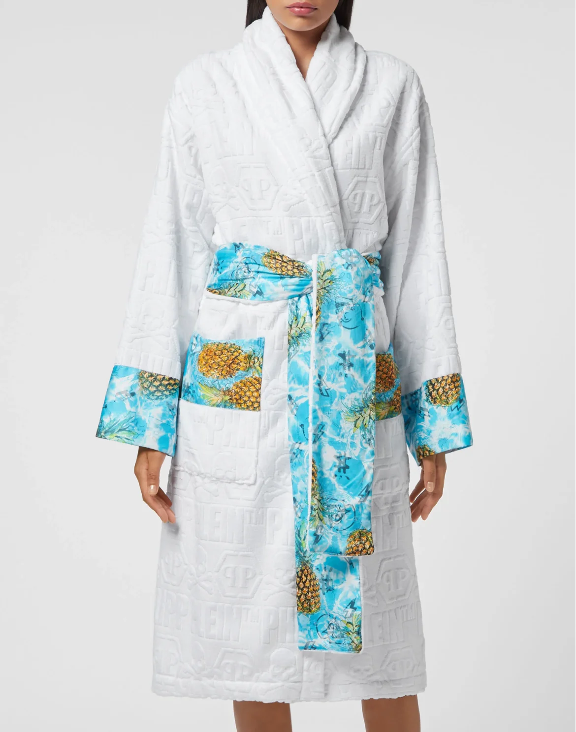 Bathrobe Pineapple Skies, цвет: Белый