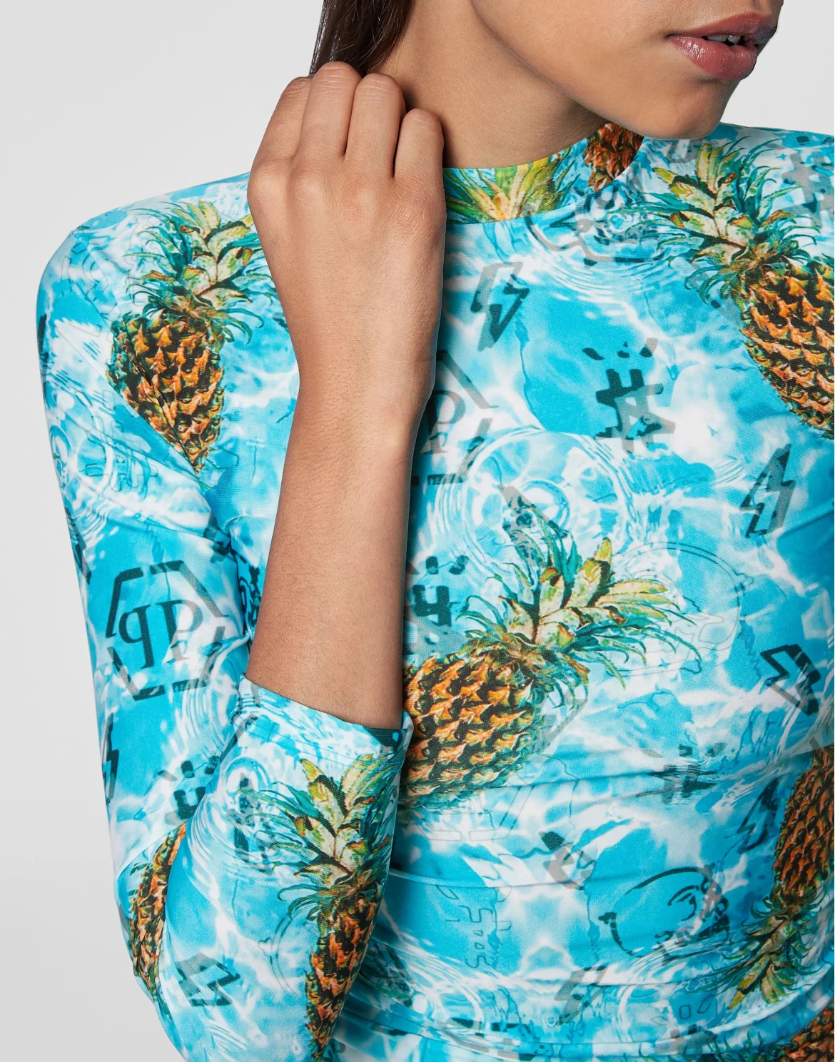 Short Dress LS Pineapple Skies, цвет: Мультиколор