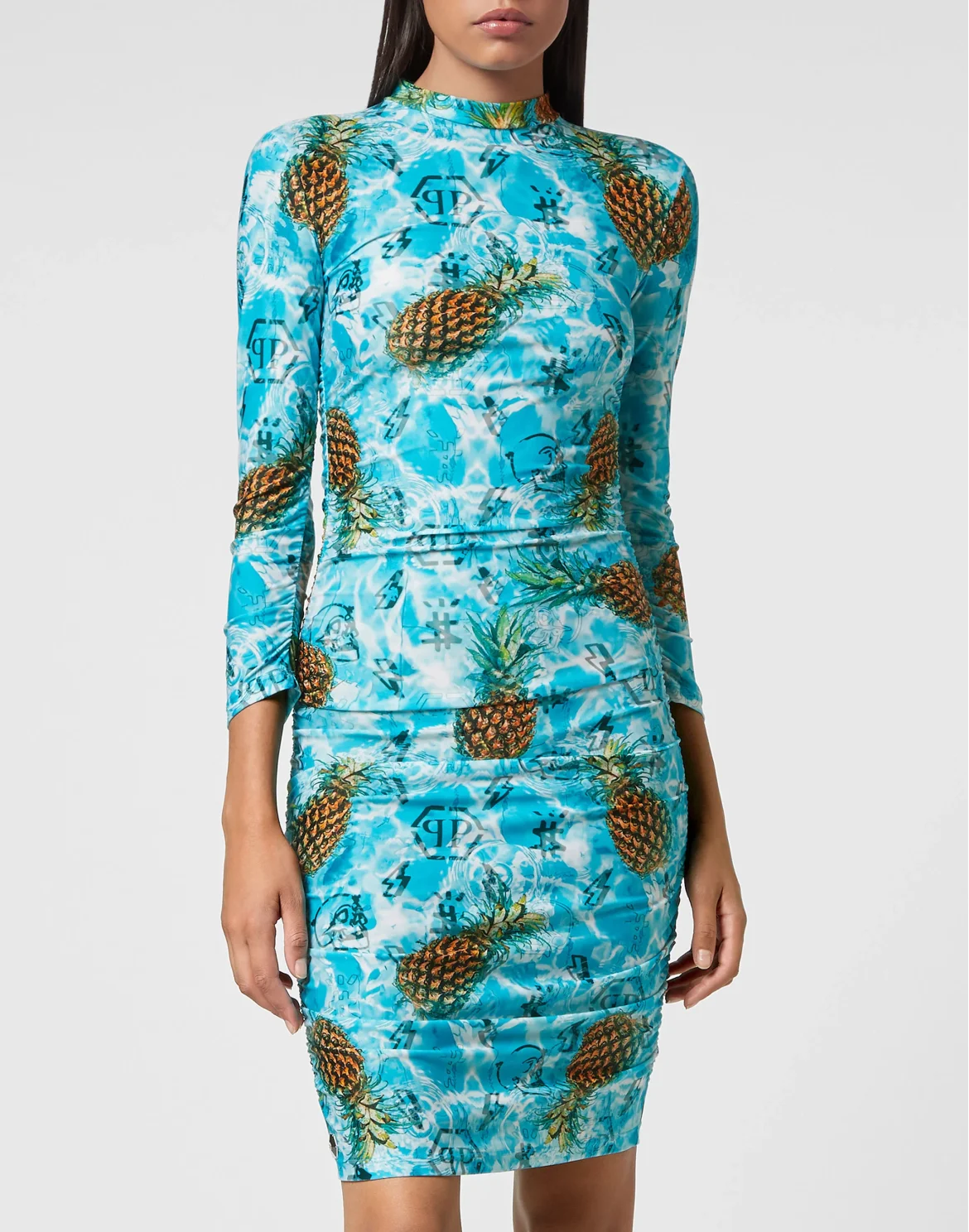 Short Dress LS Pineapple Skies, цвет: Мультиколор