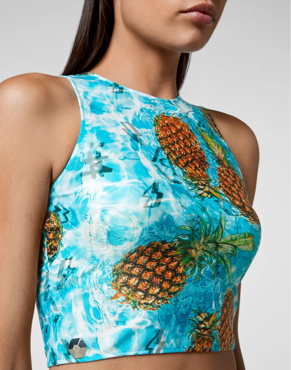 Crop Top Pineapple Skies, цвет: Мультиколор