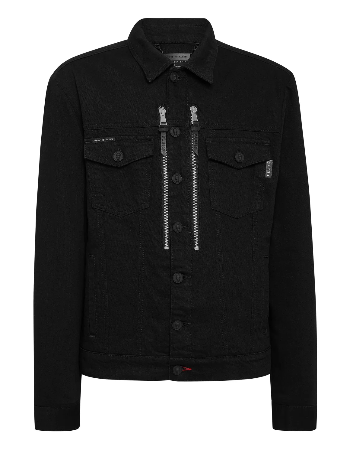 Denim Jacket Gothic Plein with Crystals, цвет: Черный