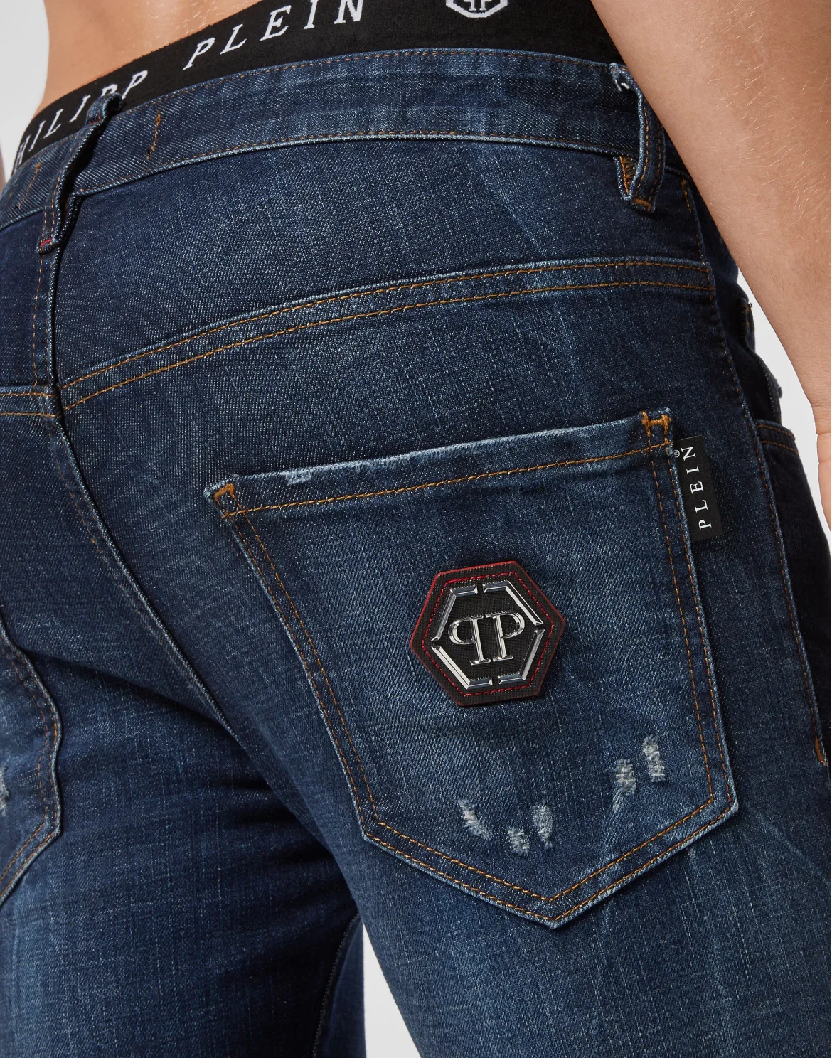 Denim Trousers Skinny Destroyed, цвет: Синий