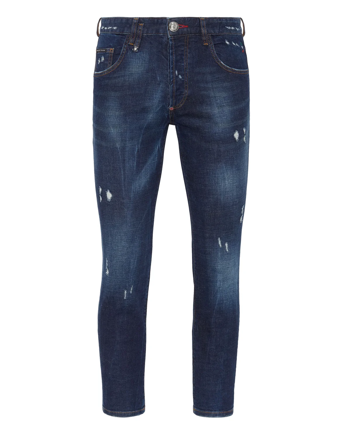 Denim Trousers Skinny Destroyed, цвет: Синий