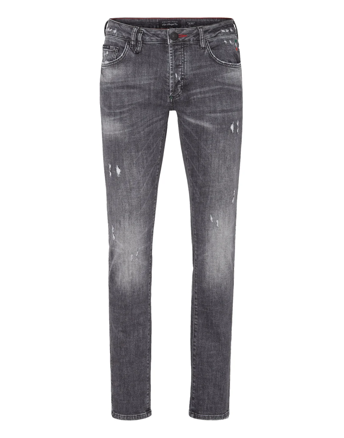 Denim Trousers Super Straight Cut, цвет: Серый
