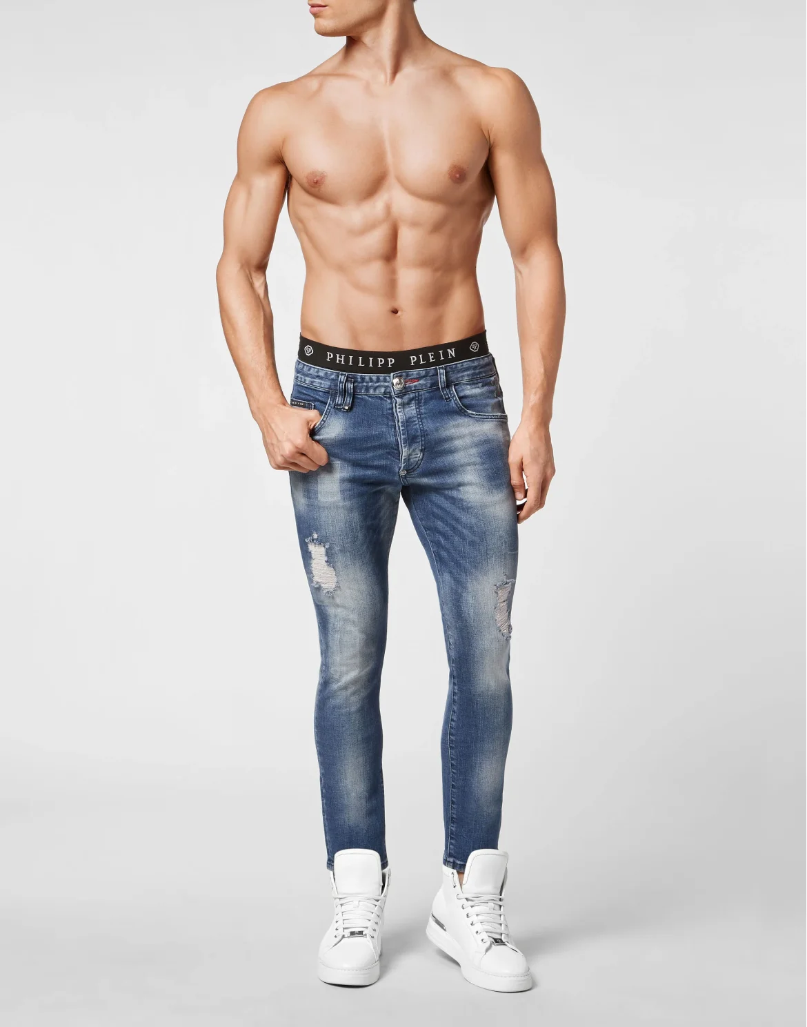 Denim Trousers Skinny, цвет: Синий