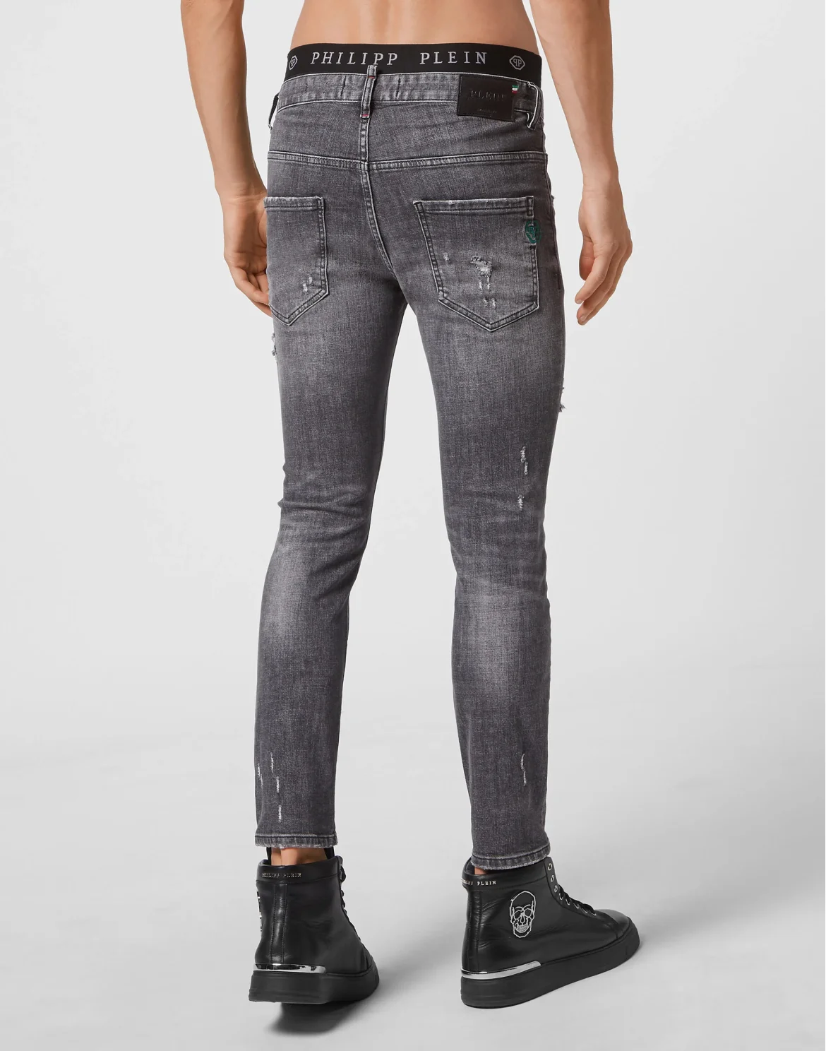 Denim Trousers Skinny, цвет: Серый