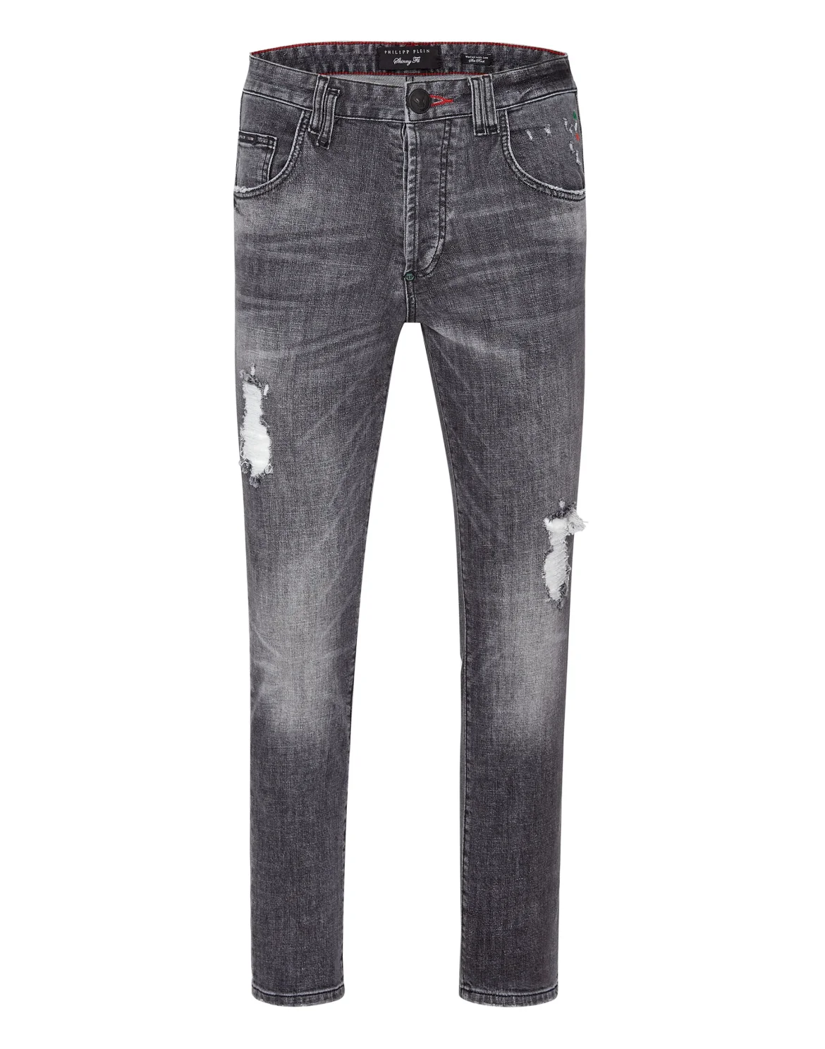 Denim Trousers Skinny, цвет: Серый