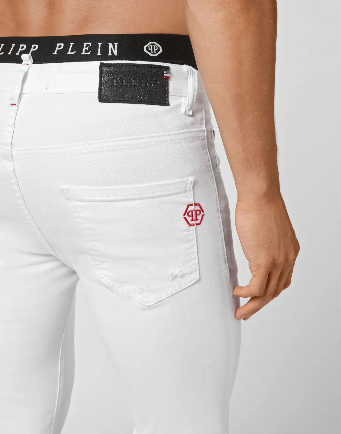 Denim Trousers Straight Cut, цвет: Белый