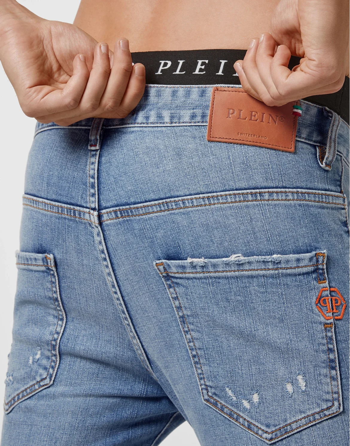 Denim Trousers Straight Cut, цвет: Синий