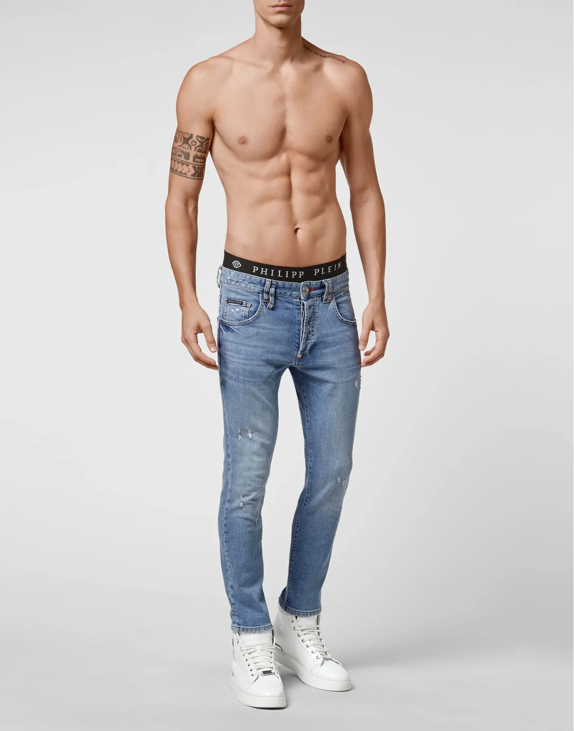 Denim Trousers Straight Cut, цвет: Синий