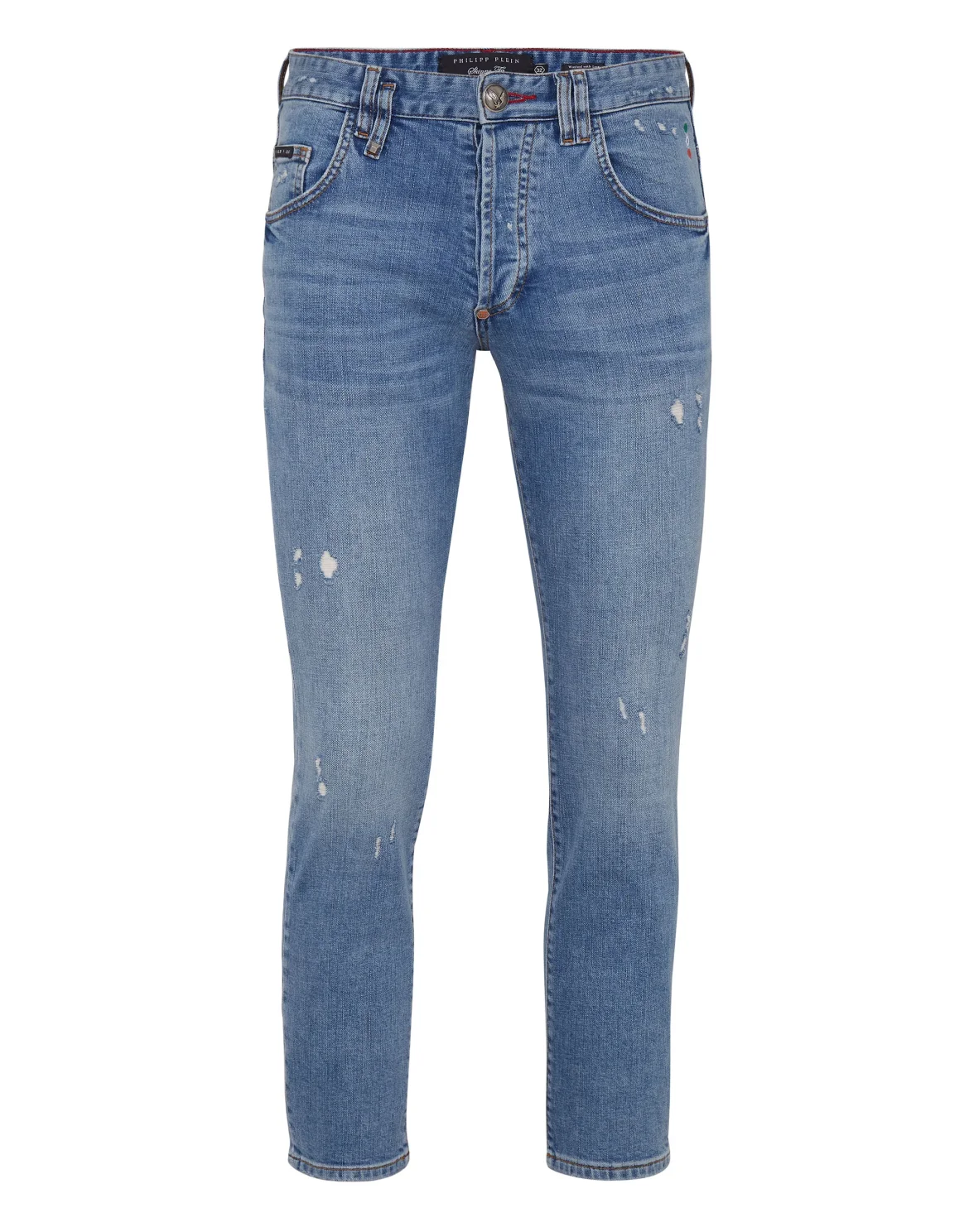 Denim Trousers Straight Cut, цвет: Синий