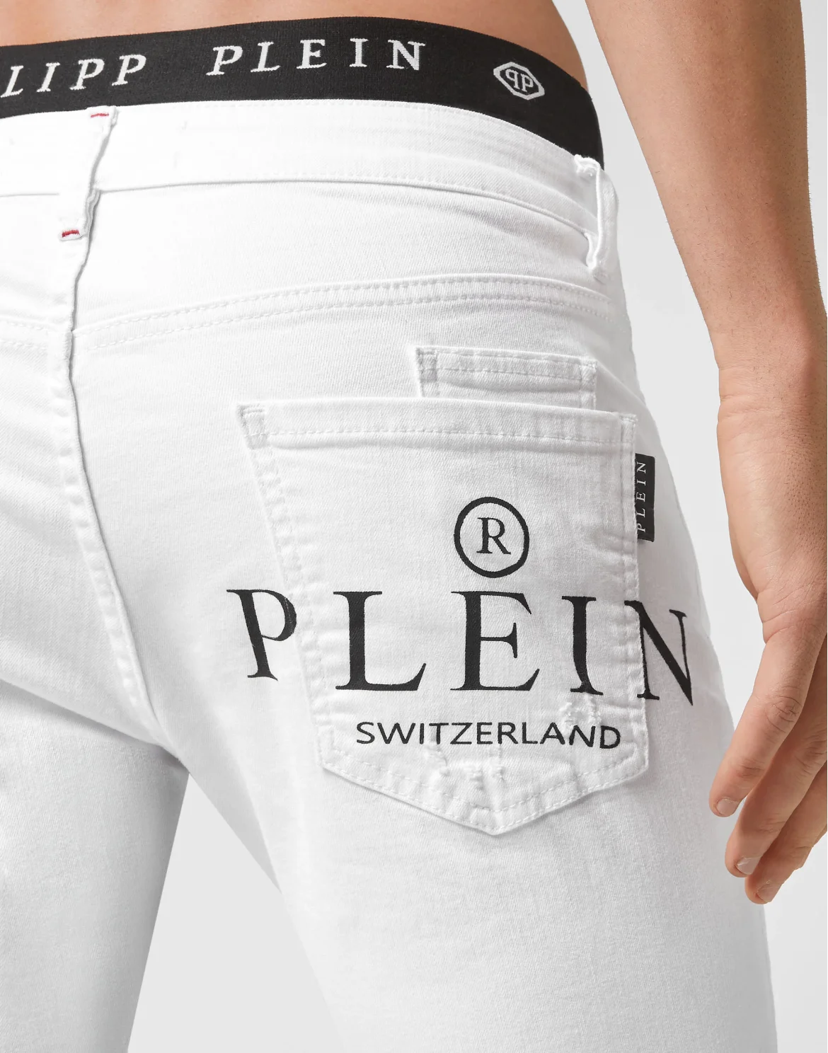 Denim Trousers Skinny  Iconic Plein, цвет: Белый