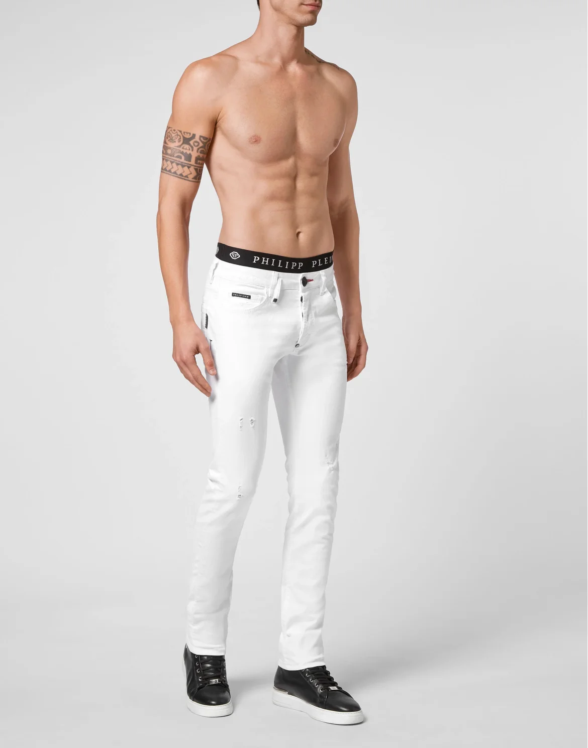 Denim Trousers Skinny  Iconic Plein, цвет: Белый