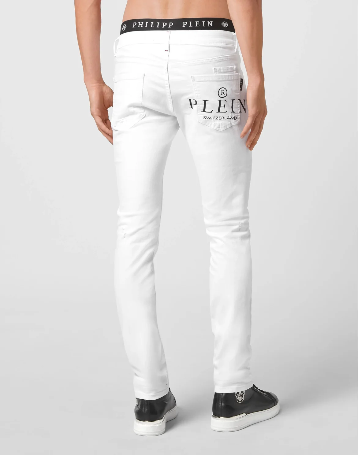 Denim Trousers Skinny  Iconic Plein, цвет: Белый