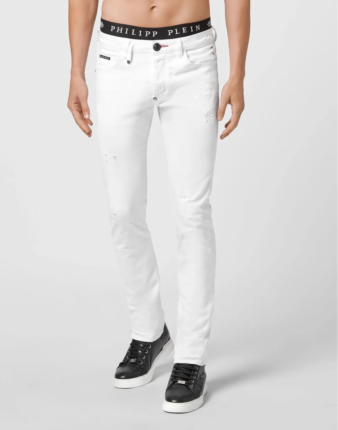 Denim Trousers Skinny  Iconic Plein, цвет: Белый