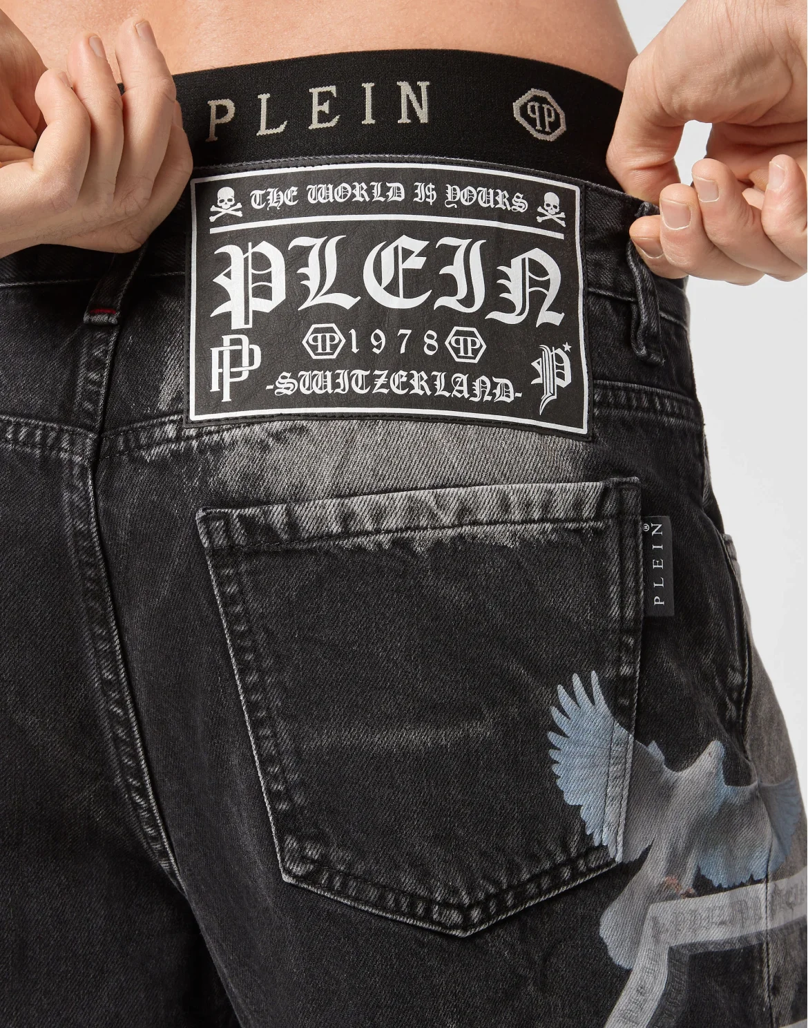 Denim Capri Shorts Bleached, цвет: Белый