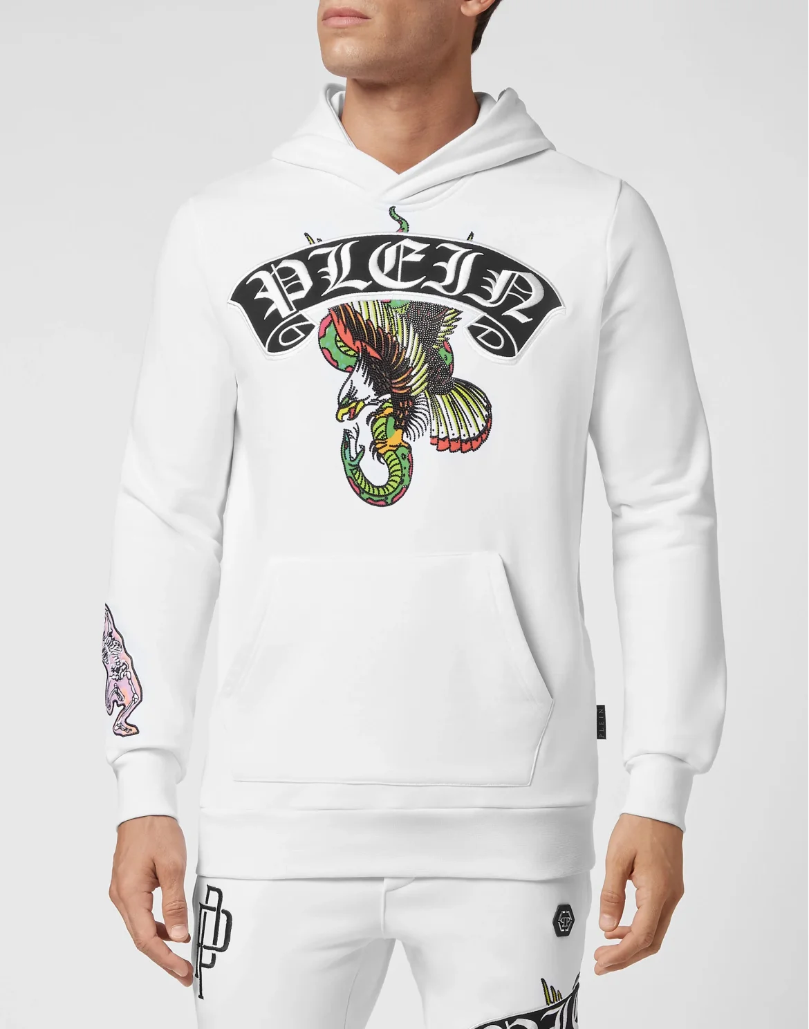 Hoodie sweatshirt Stones  Gothic Plein, цвет: Белый