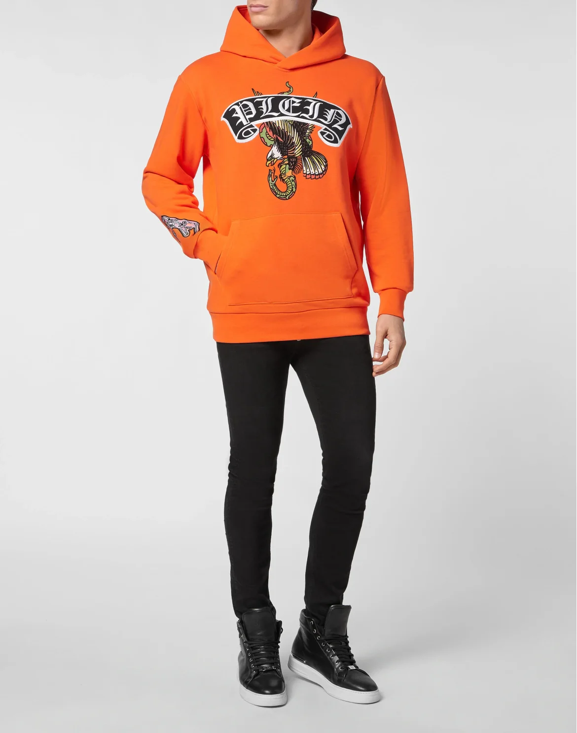 Hoodie sweatshirt Stones  Gothic Plein, цвет: Оранжевый