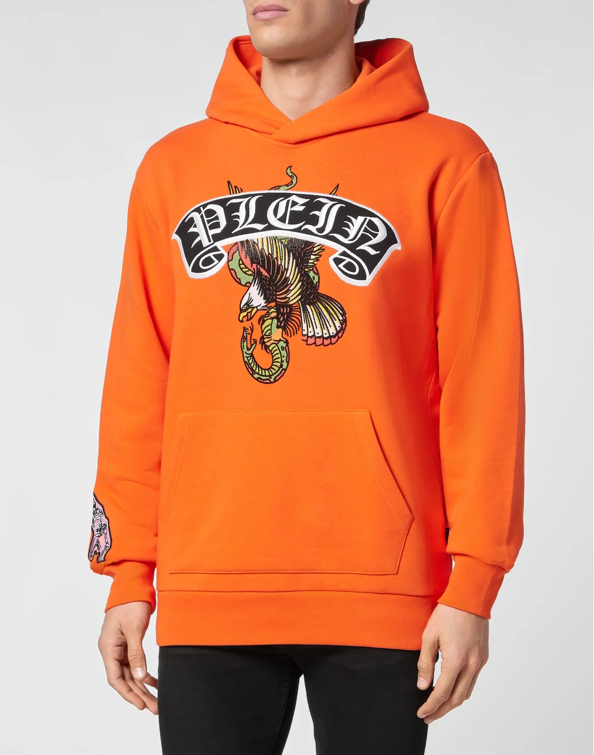 Hoodie sweatshirt Stones  Gothic Plein, цвет: Оранжевый