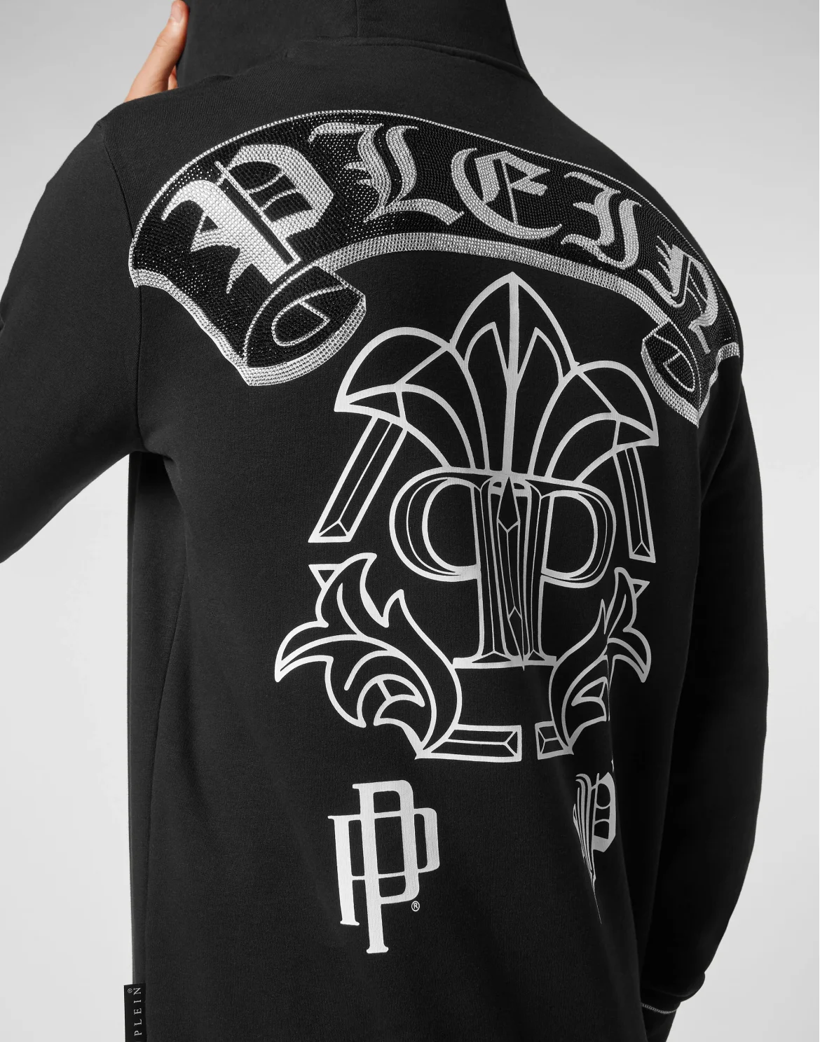 Hoodie sweatshirt Stones Gothic Plein, цвет: Черный